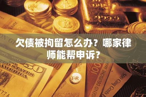 武汉欠债被拘留怎么办？哪家律师能帮申诉？
