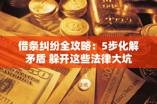 武汉借条纠纷全攻略：5步化解矛盾 躲开这些法律大坑