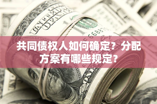 武汉共同债权人如何确定？分配方案有哪些规定？