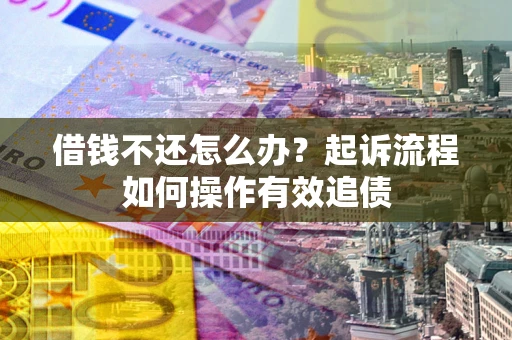 武汉借钱不还怎么办？起诉流程如何操作有效追债