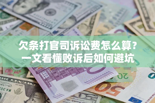 武汉欠条打官司诉讼费怎么算？一文看懂败诉后如何避坑