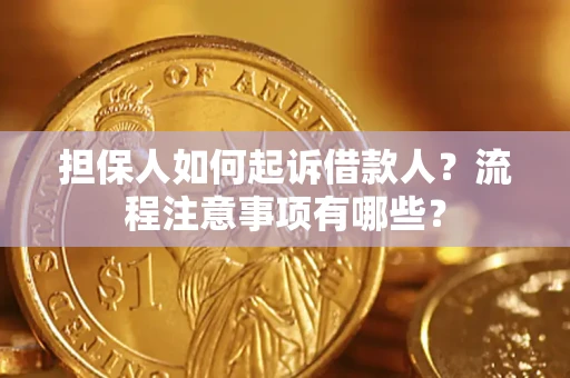 武汉担保人如何起诉借款人？流程注意事项有哪些？